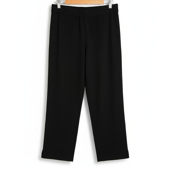 Misook Womens M Knit Career Office Quiet Luxury Old Money Travel Ankle Pants - Picture 1 of 10